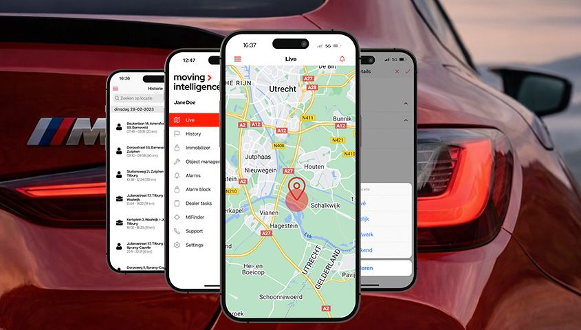 MiApp voor bediening beveiliging BMW M2, M3, M4, M5