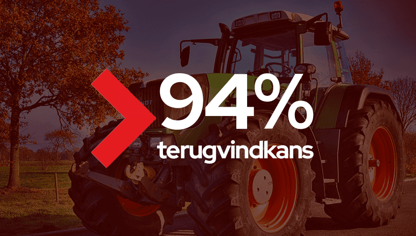 Grote kans op terugvinden gestolen machines