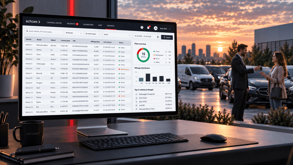 Echoes: OEM-voertuigdata fleetmanagement zonder hardware