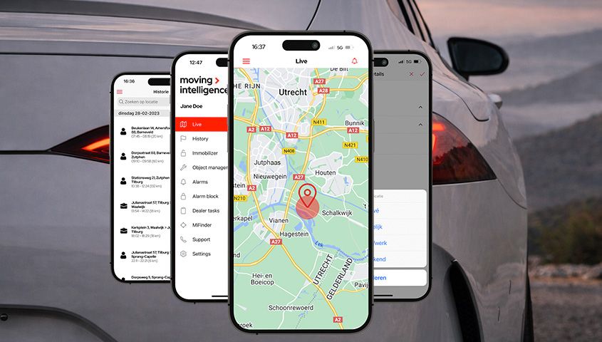 MiApp voor bediening beveiliging Mercedes-Benz AMG